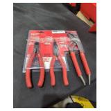 Milwaukee 3 comfort grip pliers set