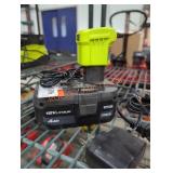 Ryobi 18v 4 ah battery and charger