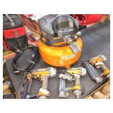 Ridgid 6 Gal Air Compressor & 2 Tool Combo Kit