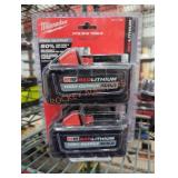 2 Milwaukee M18 6 ah batteries