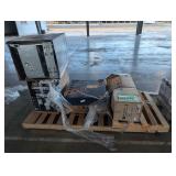 Toilet, Laundry Risers, Mini Refrigerator Lot