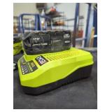 Ryobi 18v 4 ah battery and charger