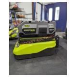 Ryobi 18v 4 ah battery and charger