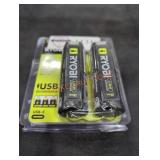 Ryobi USB 3 ah lithium rechargeable batteries