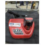 Milwaukee M12 2 ah battery and charger
