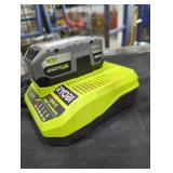 Ryobi 18v 4 ah battery and charger
