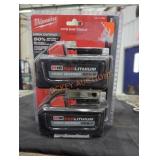 2 Milwaukee M18 xc 6 ah lithium battery