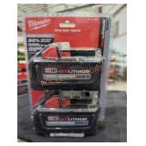 2 Milwaukee M18 xc lithium highoutput 6ah