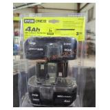 2 Ryobi 18v 4 ah lithium batteries