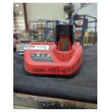 Milwaukee M12 3 ah battery and charger