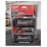 2 Milwaukee M18 high output xc 6 ah batteries