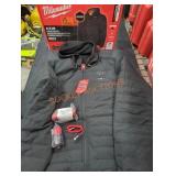 Milwaukee M12 Heated Hooded Jacket Kit, 2X Black