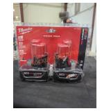 2 Milwaukee M12 xc 3 ah batteries