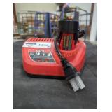 Milwaukee M12 2 ah battery and charger