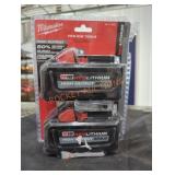 2 Milwaukee M18 high output xc 6 ah batteries