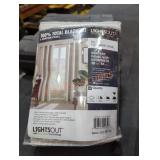 Lightsout drapery panel with grommets 38" w x 84"