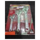 Husky 3pc Adjustable Wrench Set