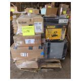 Heaters, refrigerator, sink, cabinet, garage door