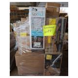 Bathtub and walls, cabinets