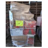 Christmas Trees & Decorations Pallet Lot