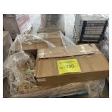 2x4 LED Panels, Glider & Ottoman Set, Shelves