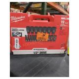 Milwaukee 19pc 1/2" Impact Socket Kit