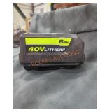 Ryobi 40v 6 ah battery