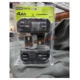 2 Ryobi 18v 4 ah batteries
