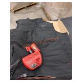 Milwaukee M12 Axis Heated Vest Kit, XL, Black;