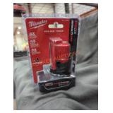 Milwaukee M12 xc 6 ah battery