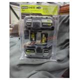 2 Ryobi 18v 4 ah batteries