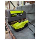 Ryobi 40v 6 ah battery and charger
