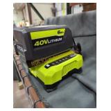Ryobi 40v 6 ah battery and charger