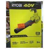 Ryobi 40v Jet Fan Blower, Tool Only