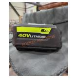 Ryobi 40v 6 ah battery