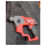 Milwaukee M12 5/8" SDS Plus Rotary Hammer, Tool