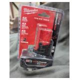 Milwaukee M12 xc 6 ah battery