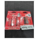 Milwaukee 1" Impact Bit Set + Glass/Tile Bit Set