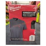 Milwaukee GREY-L Short Sleeve Pocket Tee Shirt