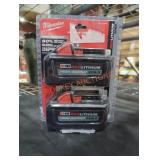 2 Milwaukee M18 high output xc 6 ah batteries