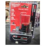 Milwaukee M12 xc 6 ah battery