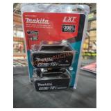 2 Makita 18v 6 ah batteries