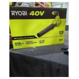 Ryobi 40v 450 cfm cordless jet fan blower