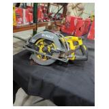 DeWalt 60v 7-1/4" worm drive style saw with brake