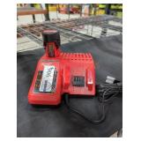 Milwaukee M12 2 ah battery and charger
