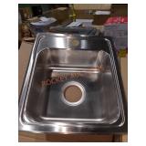 Milton Pick Up. 15" Stainless Steel Sink