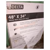 Milton Pick Up. Delta 48" x 34" Shower Base