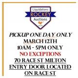PICKUP INFORMATION - VERY IMPORTANT