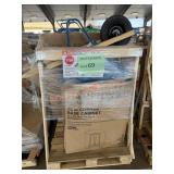 Wheelbarrow, Lazy Susan, LED wall mirror