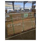 Ariel 66" Double Sink Vanity & Top